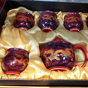teapot with dragon